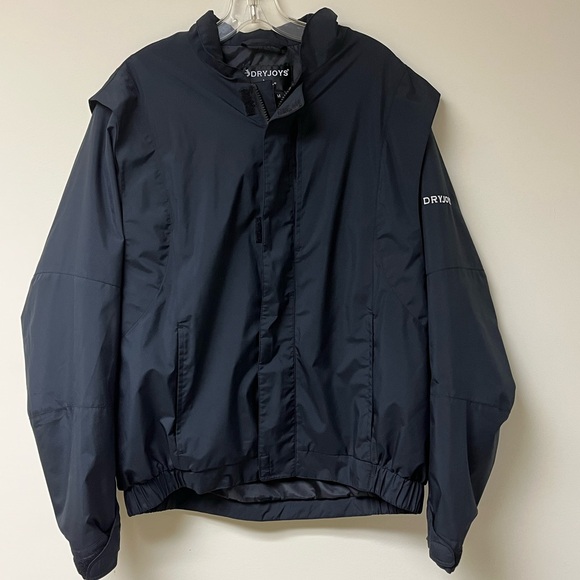 Veste Hommes Casual Noir Avec Poches Et Fermeture Éclair 072211